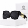 Versace Lentes de sol Oversize con Greca