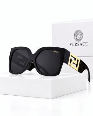 Versace Lentes de sol Oversize con Greca