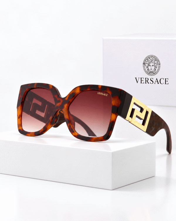 Versace Lentes de sol Oversize con Greca - vista 4