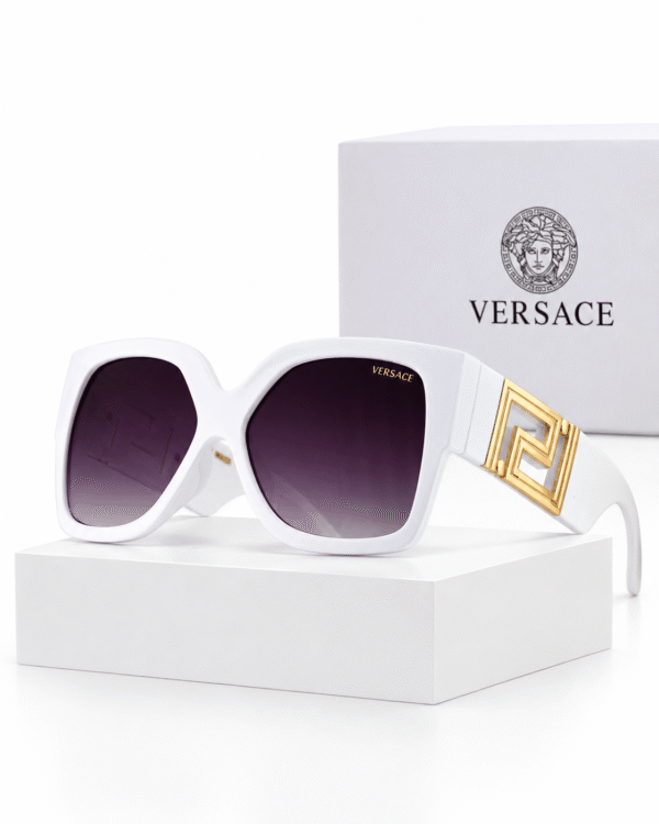 Versace Lentes de sol Oversize con Greca - vista 8