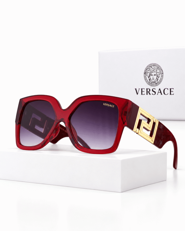 Versace Lentes de sol Oversize con Greca - vista 9